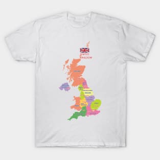Great Britain Map T-Shirt